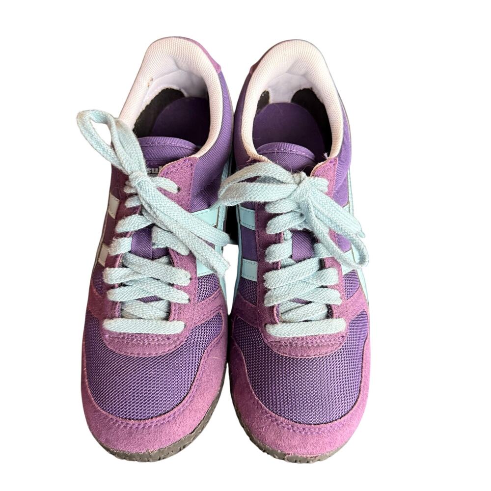 Onitsuka Tiger Ultimate 81 HN567 Purple Turquoise Women's Sneakers RARE - Size 6 - Picture 3 of 9